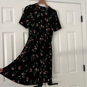 Black H&M floral dress